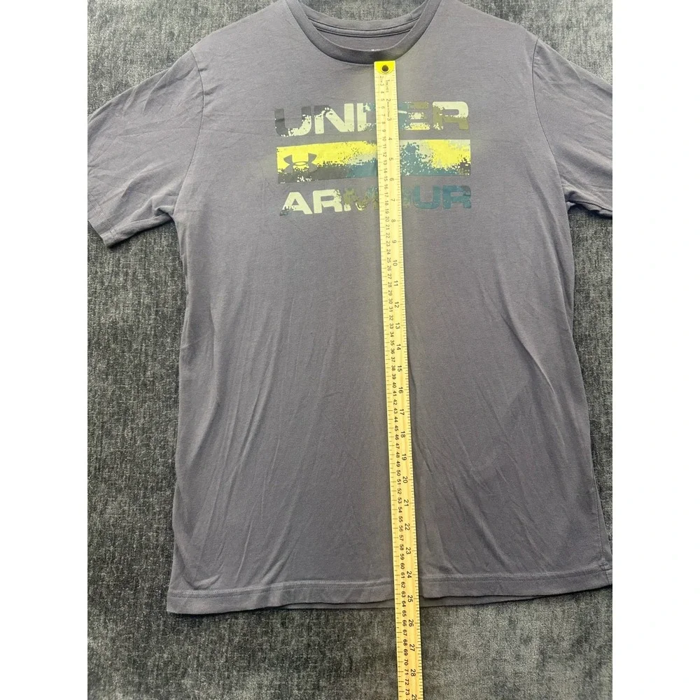 Under Armour T Shirt Mens Medium Gray Stretch Comfort Quick Drying‎ Loose Fit
